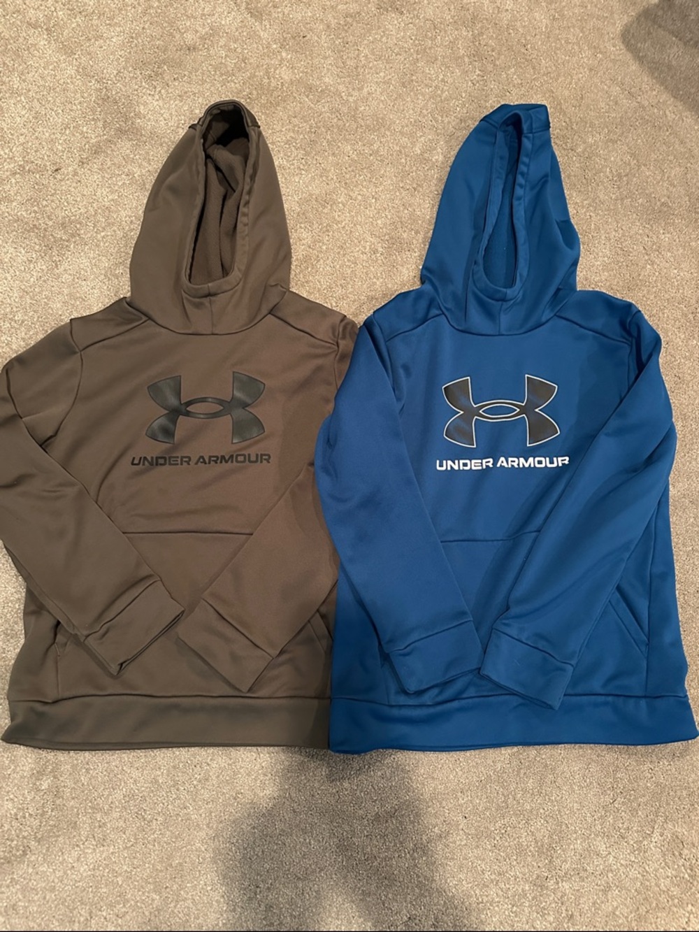Under Armour Pullover Hoodies - Blue & Olive Green EUC